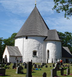 Hagby Rundkirche in Hagby/Schweden